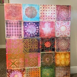 GORGEOUS Wall Art! patterns of Arabia art. Fatima Hand. NEW! cert authenticity.